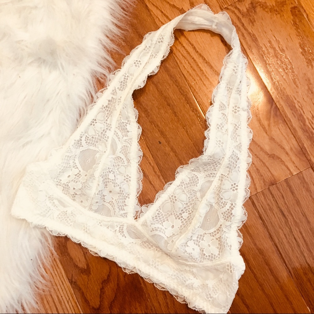 Off white Free People halter bralette